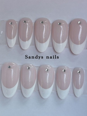 Press on nails καινούργια, σετ 10 τεμαχίων με κιτ τοποθέτησης