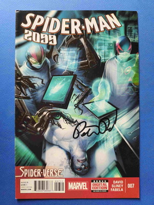 Spider-Man 2099 Vol 2 (2014) 7 comic book used, signed by Peter David