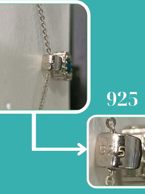 Ασημένιο σετ κολιέ και σκουλαρίκια με aqua marine πέτρα, κατόπιν παραγγελίας