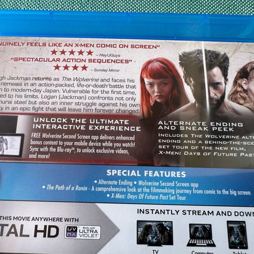 Wolverine 2 movies Blu-Ray with English subtitles, like new