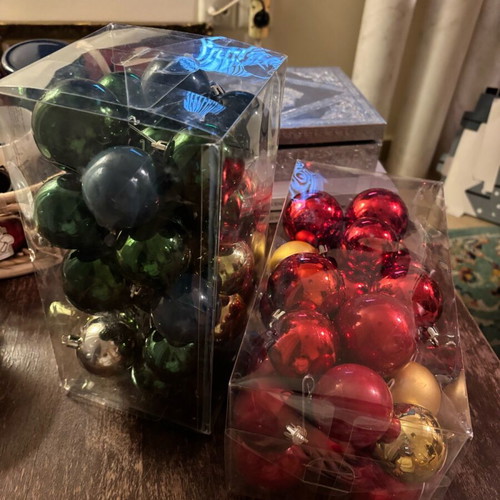 Christmas balls two packs like new