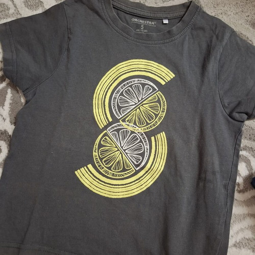 Orchestra t-shirt set used, pack of 7 for boys size 110 cm