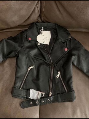 Girls' jacket new, black, ages 4 and 6