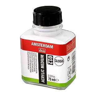 2 τεμάχια Βερνίκι βαζάκι ακρυλικών Talens Amsterdam gloss acrylic medium 75ml 012