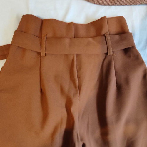 Brown high-waisted pants Small new