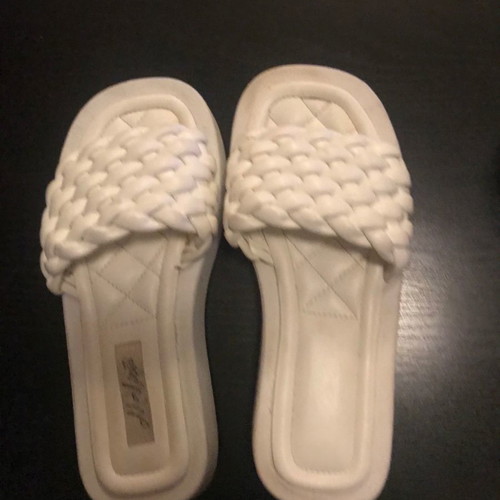 Flip flops used, size 38, white