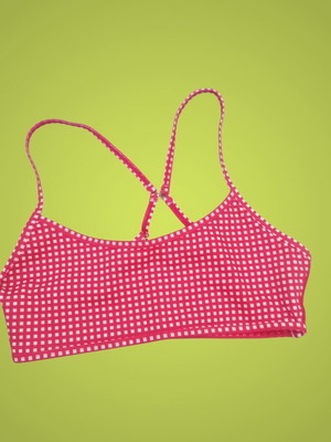Women's Bustier Small New Red and White