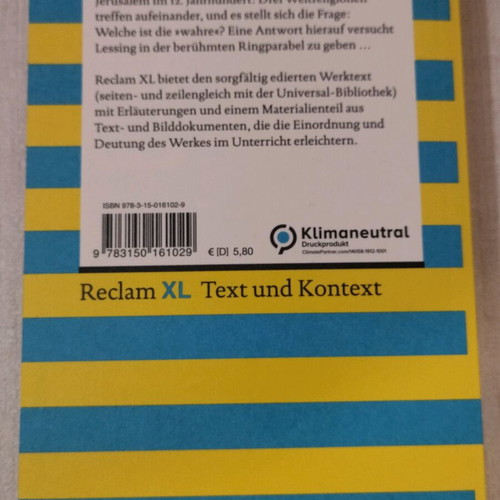 Book Nathan der Weise like new, German
