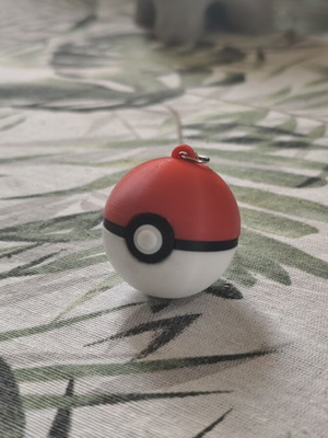 Μπρελόκ Pokeball καινούργιο, μαύρο και άσπρο