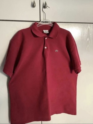 Lacoste κλασική μπλούζα polo σε μπορντό, XXL