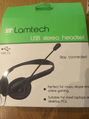 Ενσύρματα ακουστικά Lamtech USB stereo headset καινούργια