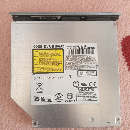 DVD±R/RW Pioneer for laptop used, 12.7mm