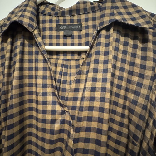Zara Checked Dress size small like new