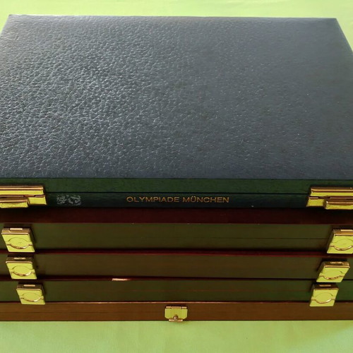 Coin cases used, pack of 5 for euro and coin storage