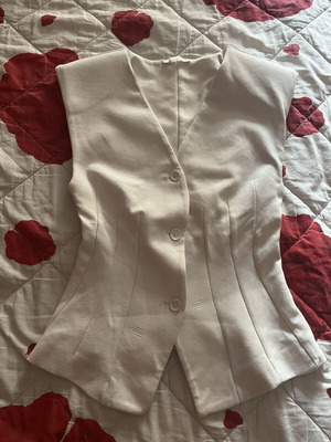Zara white vest