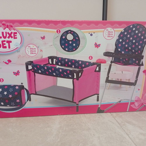 Doll stroller and playpen like new