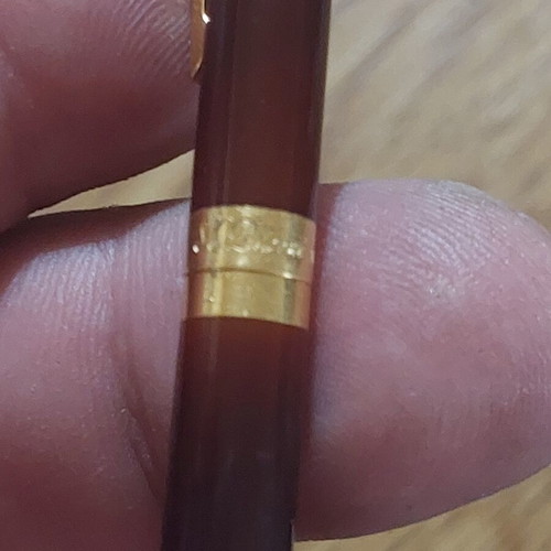 T DuPont Laque de China σκούρο μπορντό λεπτό στυλό διαρκείας σαν καινούργιο