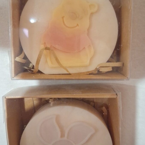 Decorative candles set of 2, new, approx. 8 cm diameter