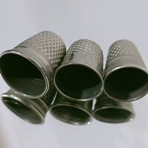Thimbles used, set of 3 sizes, German