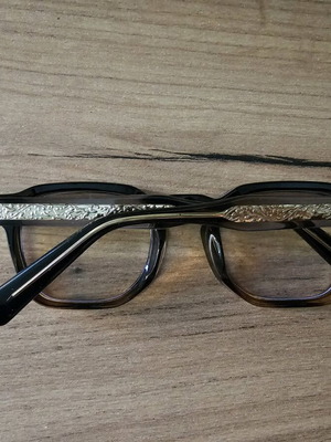 Blue light lens new, black, damaged glass type