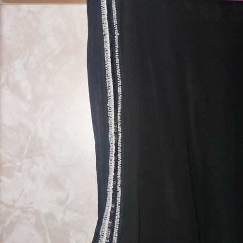 H&M dress used with sewn beads, black, size 36-M