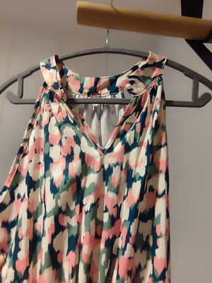 Halter maxi dress, multicolour