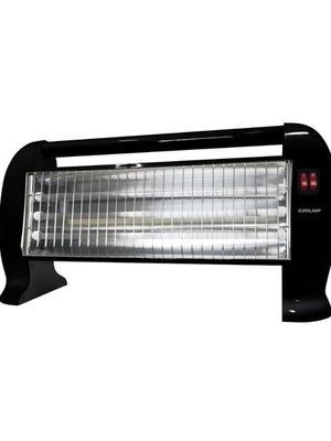 Eurolamp Quartz Heater 1200W Black with 3 Settings