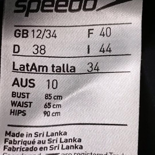 Speedo women's black one-piece swimsuit new, sizes 38/40
