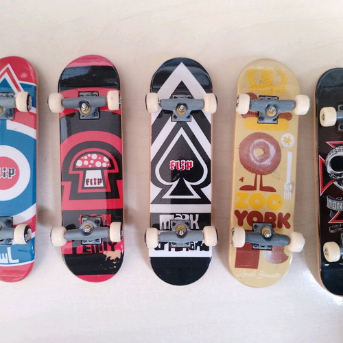 Tech decks used with ramps and extras, set of 5