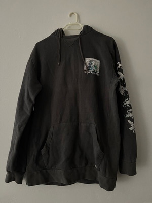 Quiksilver hoodie like new, black and grey, sizes M and L