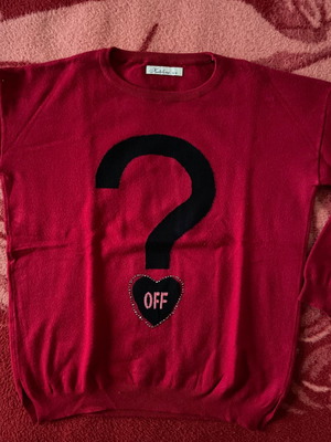 Women's blouse used, red, size S/M