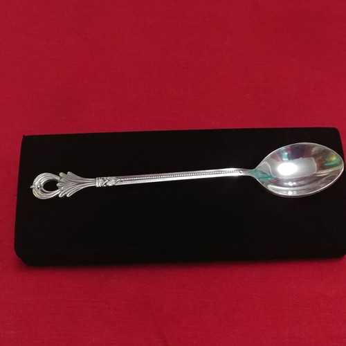 Συλλεκτικό κουταλάκι USSR melchior silver plated αντίκα 1950-1960
