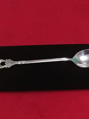 Συλλεκτικό κουταλάκι USSR melchior silver plated αντίκα 1950-1960