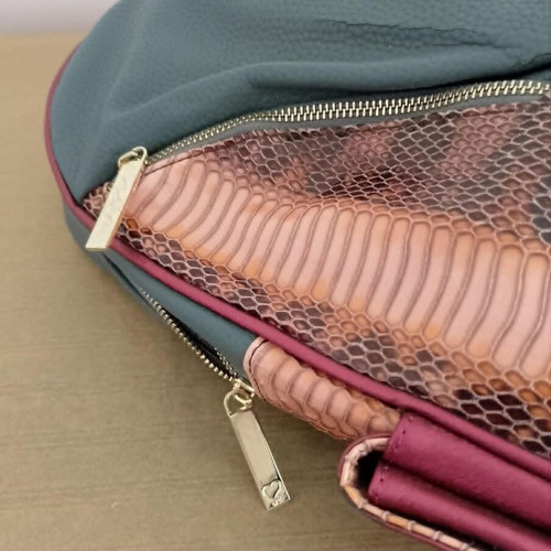 Axel backpack used with colorful details, gray