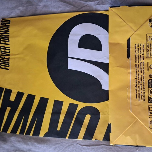 JD paper bag like new, height 40 centimeters