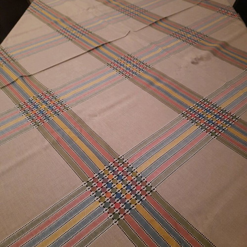 Woven Cretan Tablecloth - dowry items