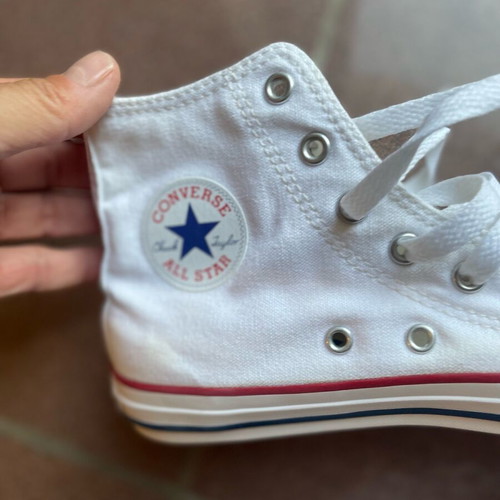 All Star White Kids Boots Like New, Size 35