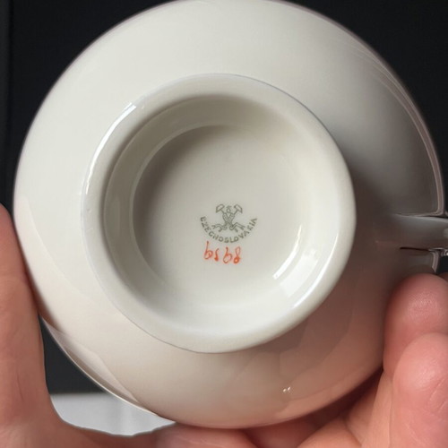 Pirkenhammer vintage porcelain tea cups set of 4 like new