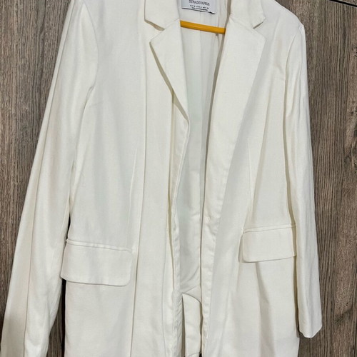 White Stradivarius jacket like new, size S