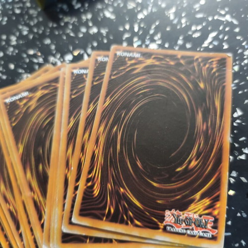 Yu-Gi-Oh! cards used with sleeves and extras pack
