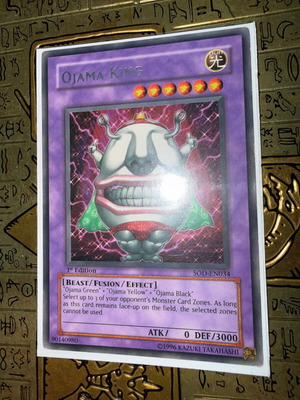 Ojama King 1st Edition card like new