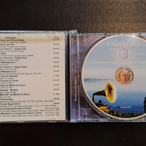 Shamanic Trance Return to the Source CD, space funk mix by Cosmix