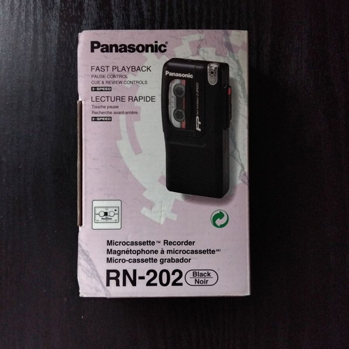 Panasonic RN-202 portable microcassette recorder used, needs repair