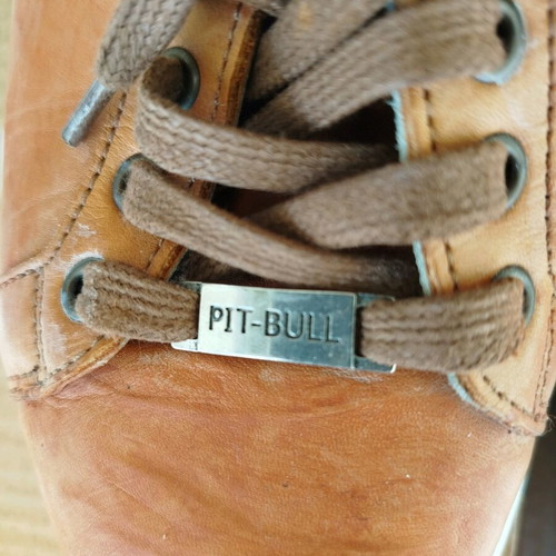 Pitbull sneakers tan leather size 43 like new