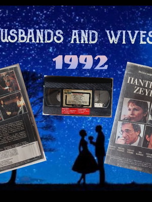 Husbands and Wives VHS like new, comedy drama romance