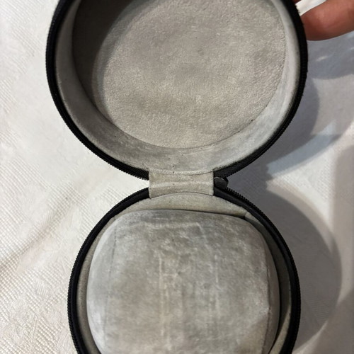 Tag Heuer watch case like new, suede leather with velvet lining and manual