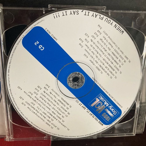 1999 Sampler Vol 4 Sony Music Fresh Hits 2 CD used