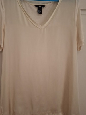 H&M blouse beige size M like new, loose fit