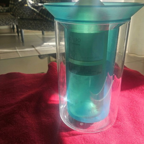 Bodum champagne wine cooler like new, turquoise 1990