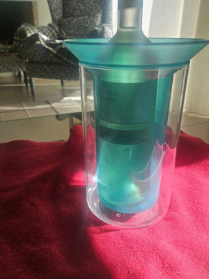 Bodum champagne wine cooler like new, turquoise 1990